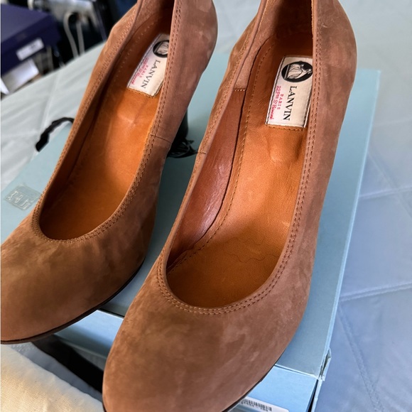 Lanvin Ballerina Wedge Nubuck Calfskin size 42 - Picture 4 of 15